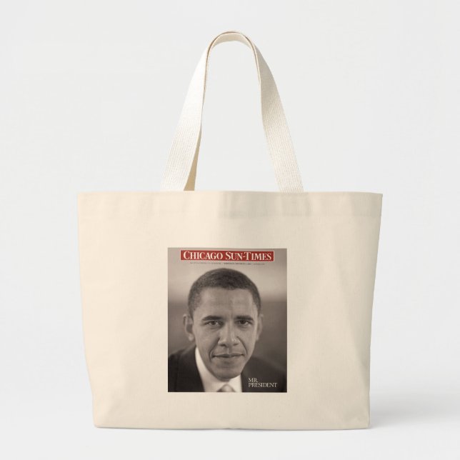 Bolso De Tela Gigante Sr. presidente Obama (Frente)