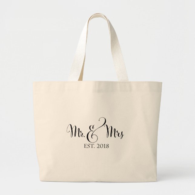 Bolso De Tela Gigante Sr. y señora Canvas Tote (Frente)