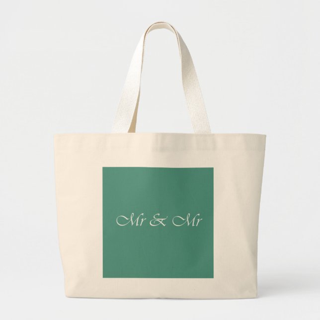 Bolso De Tela Gigante Sr. y Sr. Typography (Frente)