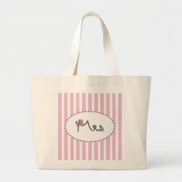 Bolso De Tela Gigante Sra. (Sr. y Sra.) Tote Bag