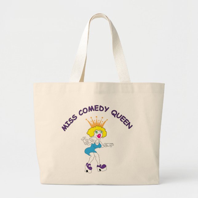 Bolso De Tela Gigante Srta. Comedy Queen Jumbo Tote (Frente)