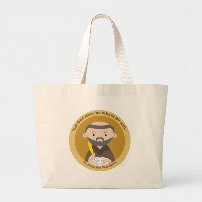 Bolso De Tela Gigante St. Bede the Venerable (Frente)