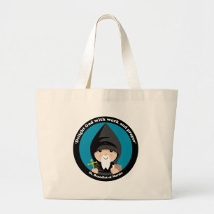 Bolso De Tela Gigante St Benedicto de Nursia