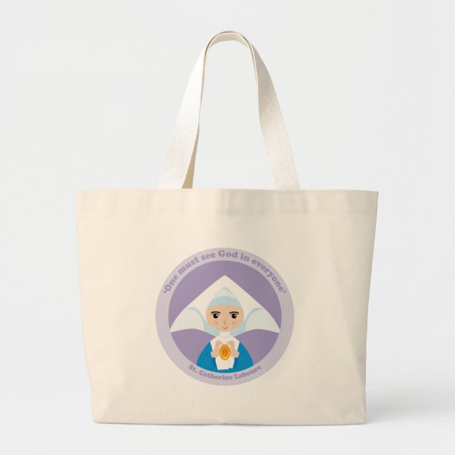 Bolso De Tela Gigante St. Catherine Laboure (Frente)