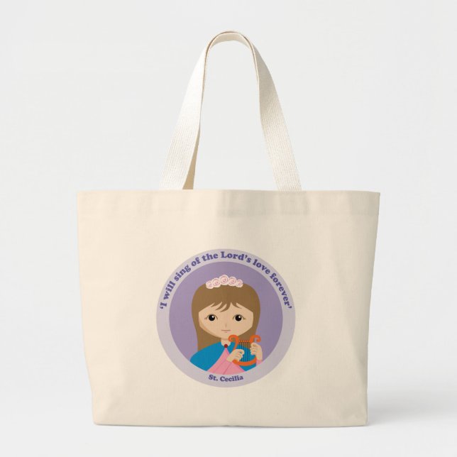 Bolso De Tela Gigante St Cecilia (Frente)