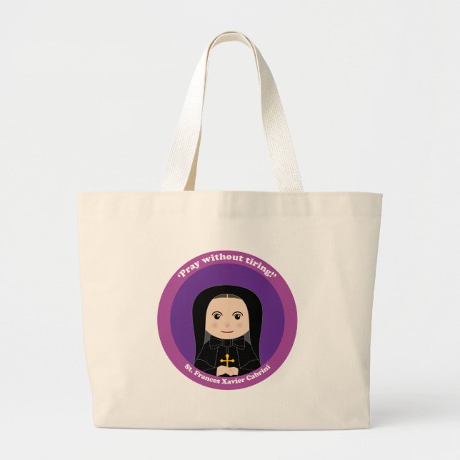 Bolso De Tela Gigante St. Frances Javier Cabrini (Frente)