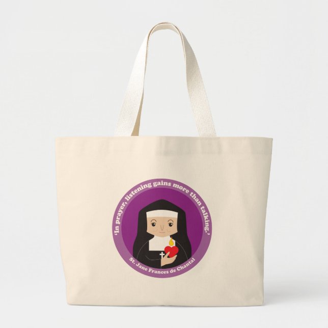 Bolso De Tela Gigante St. Jane Frances de Chantal (Frente)