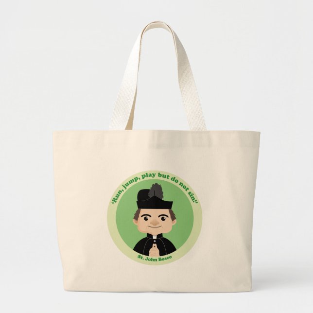 Bolso De Tela Gigante St. John Bosco (Frente)