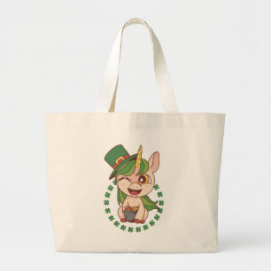 Bolso De Tela Gigante St Patricks Unicorn
