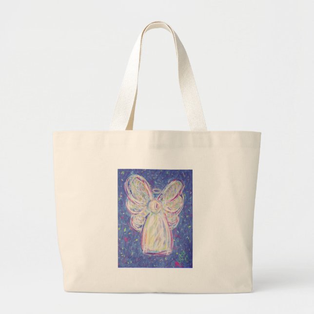Bolso De Tela Gigante Starry Night Angel Tote Bag (Frente)
