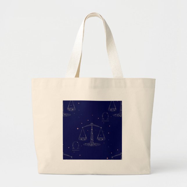 Bolso De Tela Gigante stars libra (Frente)