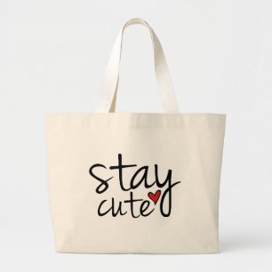 Bolso De Tela Gigante Stay Cute Tote Bag
