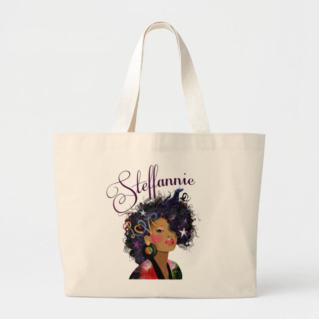 Bolso De Tela Gigante "Steffannie" (tote personalizado) 2 (Frente)