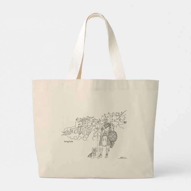 Bolso De Tela Gigante Stirling Castle Scotland Tote Bag (Reverso)