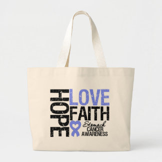 Bolso De Tela Gigante Stomach Cancer Hope Love Faith