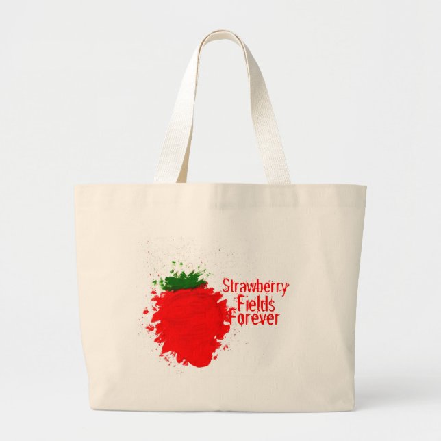Bolso De Tela Gigante Strawberry Fields (Frente)