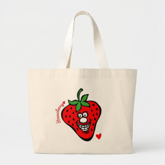 Bolso De Tela Gigante Strawberry *Jumbo Tote