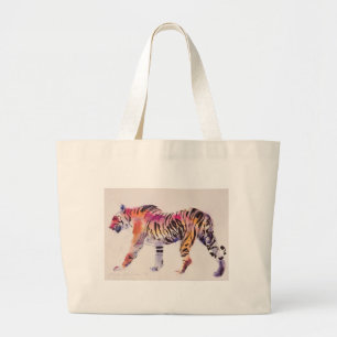 Bolso De Tela Gigante Stripey