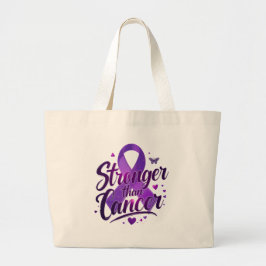 Bolso De Tela Gigante Stronger Than Cancer Shirt | Cancer Awareness T-Sh