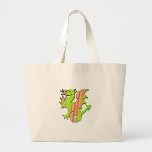 Bolso De Tela Gigante Stylized Dragon