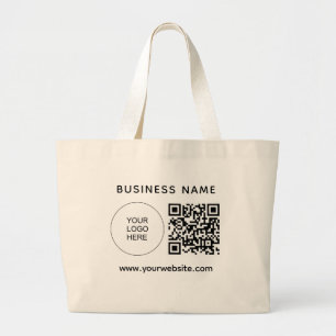Bolso De Tela Gigante Su dirección URL de logotipo Código QR Imprimir do