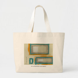 Bolso De Tela Gigante Suave y audaz abstracto inspirado en Rothko firmad
