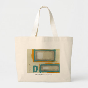 Bolso De Tela Gigante Suave y audaz abstracto inspirado en Rothko firmad