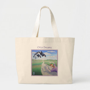 Bolso De Tela Gigante Sueños de Orca "¡También es mi planeta!"