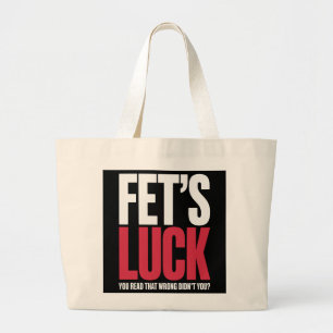 Bolso De Tela Gigante Suerte de Fet Te Lees Eso Mal Frase Divertida