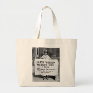 Bolso De Tela Gigante Suffragette para Alicia Paul, 1917