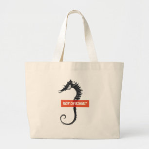 Bolso De Tela Gigante SuMI-e Tote Seahorse