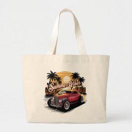 Bolso De Tela Gigante Summer Vibes Classic Car