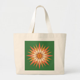 Bolso De Tela Gigante Sunburst Boho Tote Bag