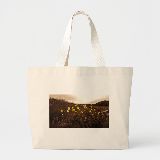 Bolso De Tela Gigante Sunflower (Frente)