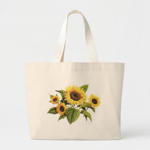 Bolso De Tela Gigante Sunflower