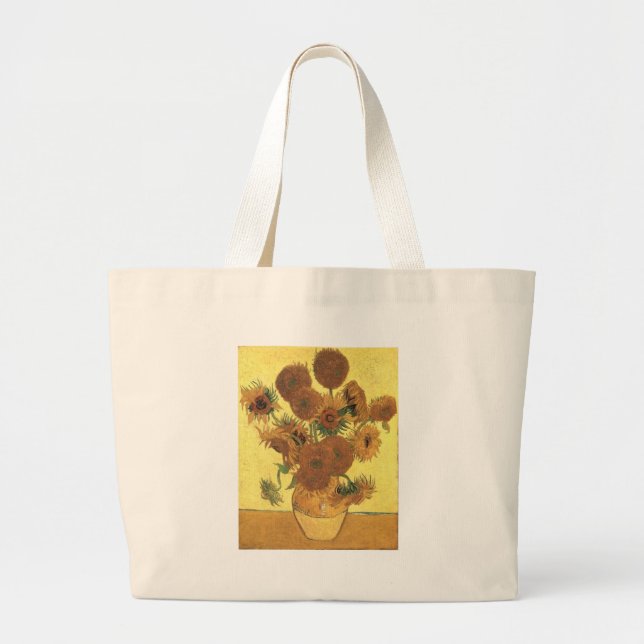 Bolso De Tela Gigante Sunflowers de Van Gogh (Frente)
