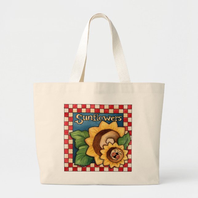 Bolso De Tela Gigante Sunflowers - Tote Bag (Frente)