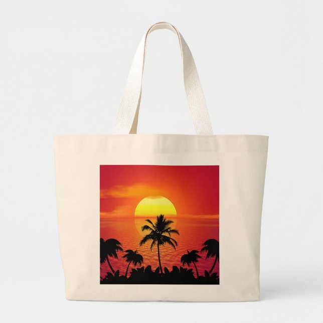Bolso De Tela Gigante Sunset (Frente)