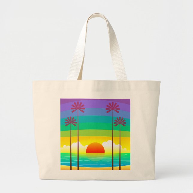 Bolso De Tela Gigante Sunset (Frente)