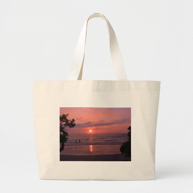 Bolso De Tela Gigante Sunset de Hawái (Frente)