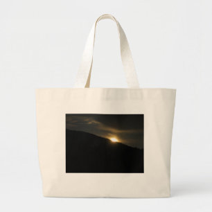 Bolso De Tela Gigante Super Moon sobre la montaña de Washington