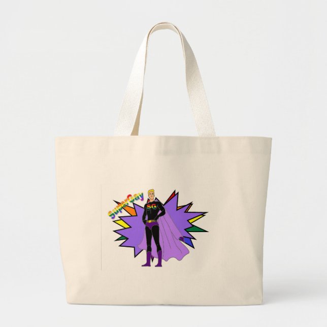 Bolso De Tela Gigante ¡SuperGay! (Frente)