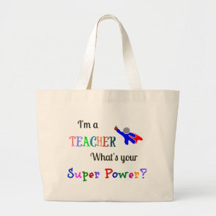 Bolso De Tela Gigante Superhéroe docente