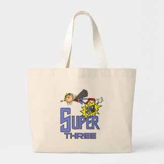 Bolso De Tela Gigante Superheroína Chica 3 camisetas de cumpleaños y reg