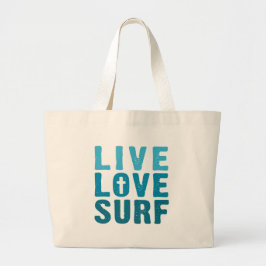 Bolso De Tela Gigante surf-amor-vivo