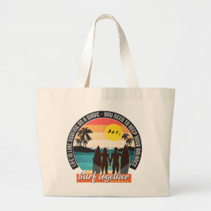 Bolso De Tela Gigante Surf juntos - Mantenga su equilibrio
