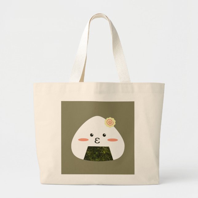 Bolso De Tela Gigante Sushi de Onigiri (Frente)