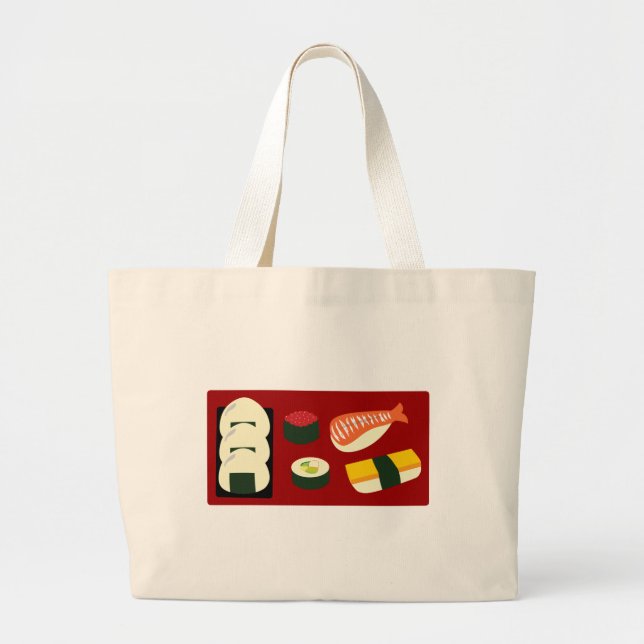 Bolso De Tela Gigante Sushi Fun Tote Bag (Frente)