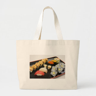 Bolso De Tela Gigante Sushi Rolls Sesame Ginger Wasabi Cocina japonesa