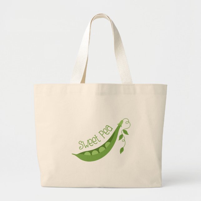 Bolso De Tela Gigante Sweet Pea (Frente)